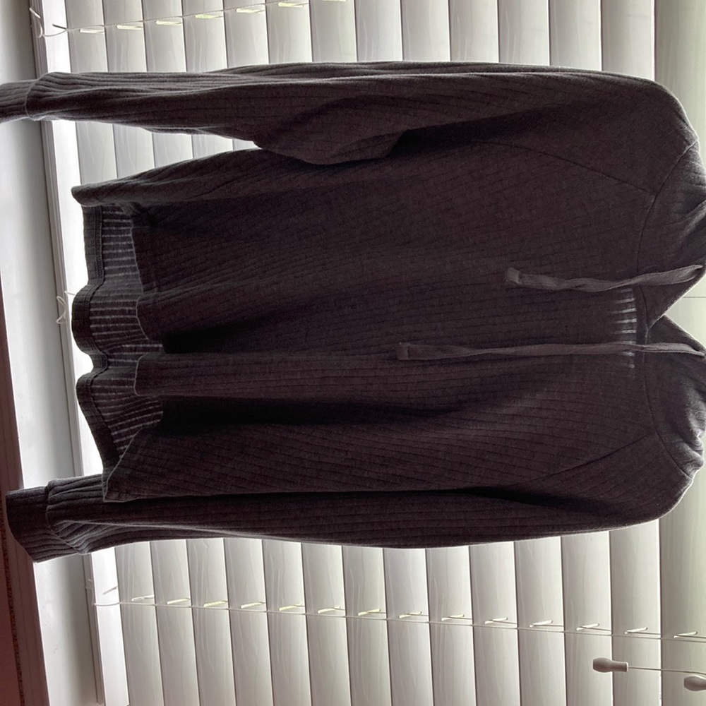 A gray crop sweatshirt